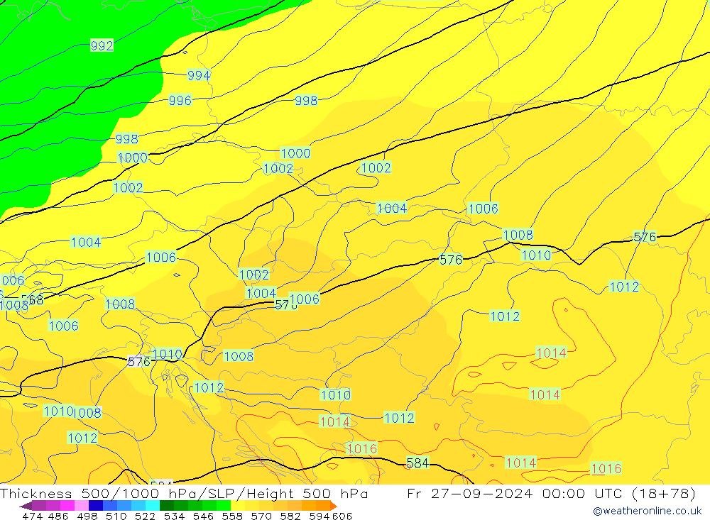 Thck 500-1000hPa ECMWF ven 27.09.2024 00 UTC