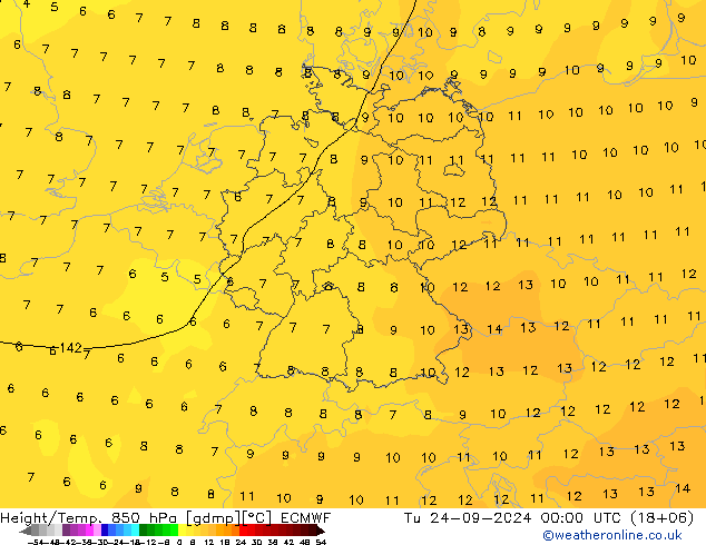 Z500/Rain (+SLP)/Z850 ECMWF mar 24.09.2024 00 UTC