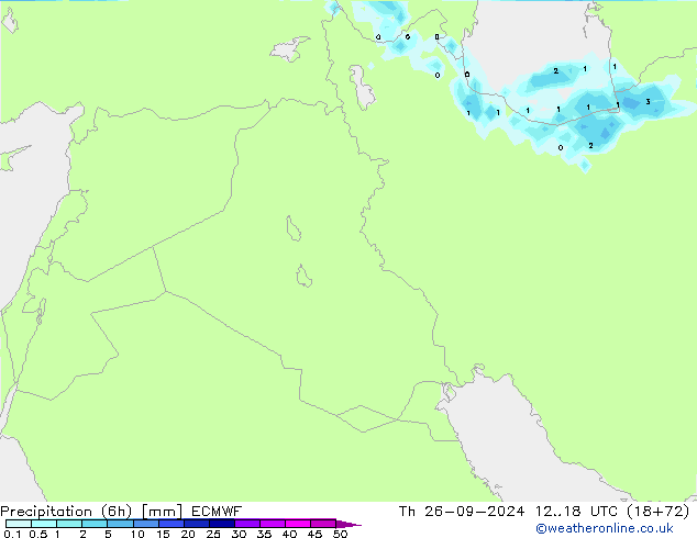 Z500/Rain (+SLP)/Z850 ECMWF Čt 26.09.2024 18 UTC