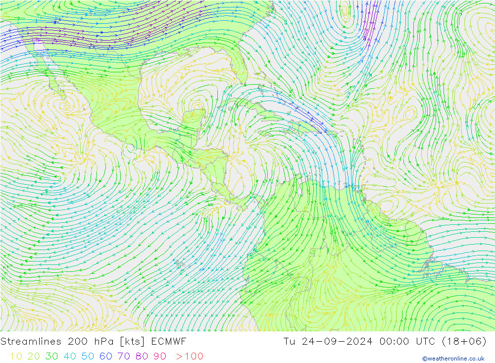  200 hPa ECMWF  24.09.2024 00 UTC