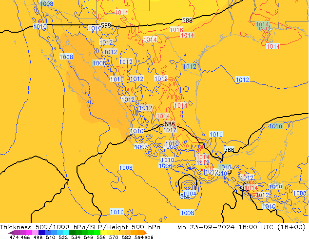 Thck 500-1000hPa ECMWF  23.09.2024 18 UTC