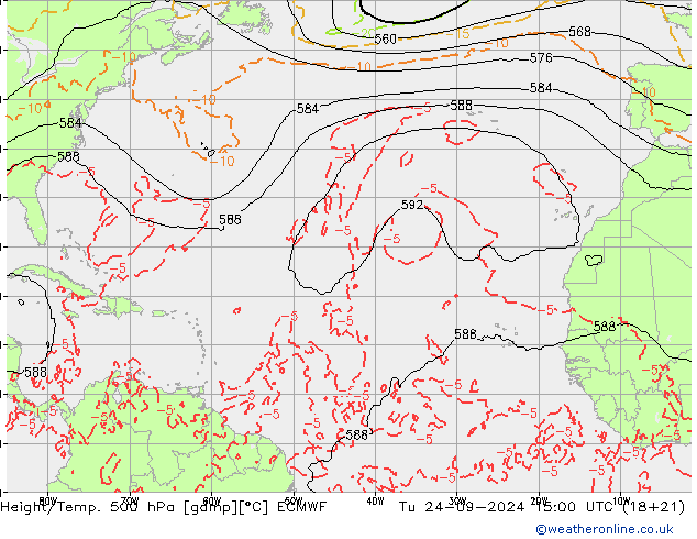 Géop./Temp. 500 hPa ECMWF mar 24.09.2024 15 UTC