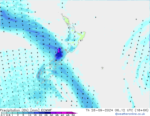 Z500/Rain (+SLP)/Z850 ECMWF Qui 26.09.2024 12 UTC