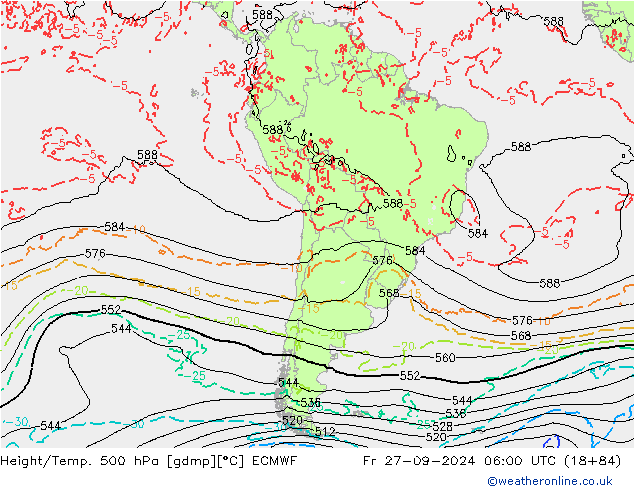 Z500/Rain (+SLP)/Z850 ECMWF Pá 27.09.2024 06 UTC