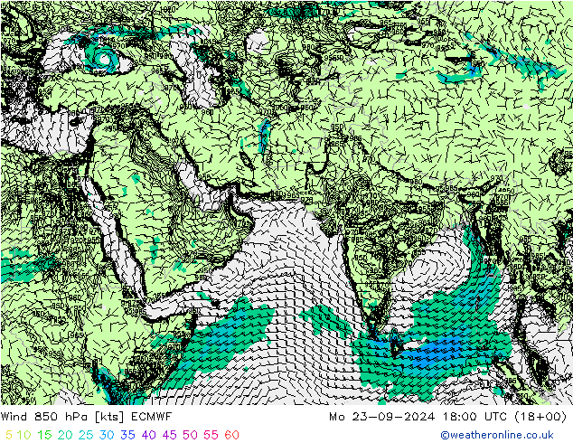  850 hPa ECMWF  23.09.2024 18 UTC