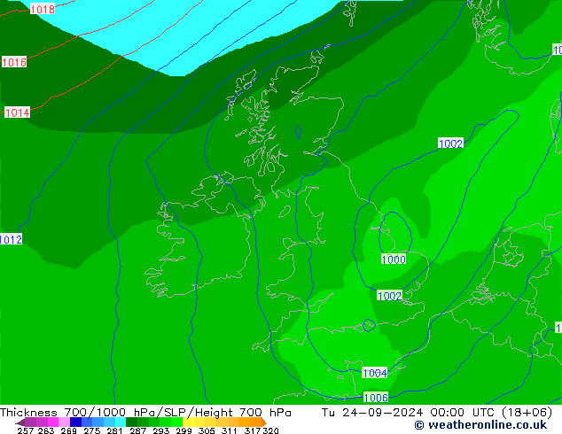 Thck 700-1000 hPa ECMWF mar 24.09.2024 00 UTC