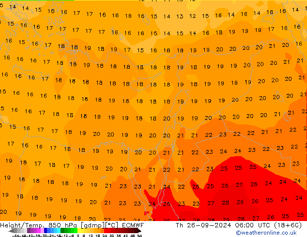 Z500/Rain (+SLP)/Z850 ECMWF чт 26.09.2024 06 UTC