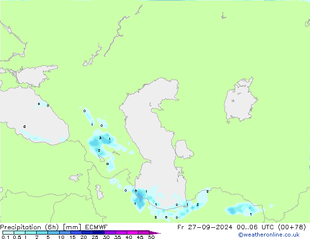 Z500/Yağmur (+YB)/Z850 ECMWF Cu 27.09.2024 06 UTC