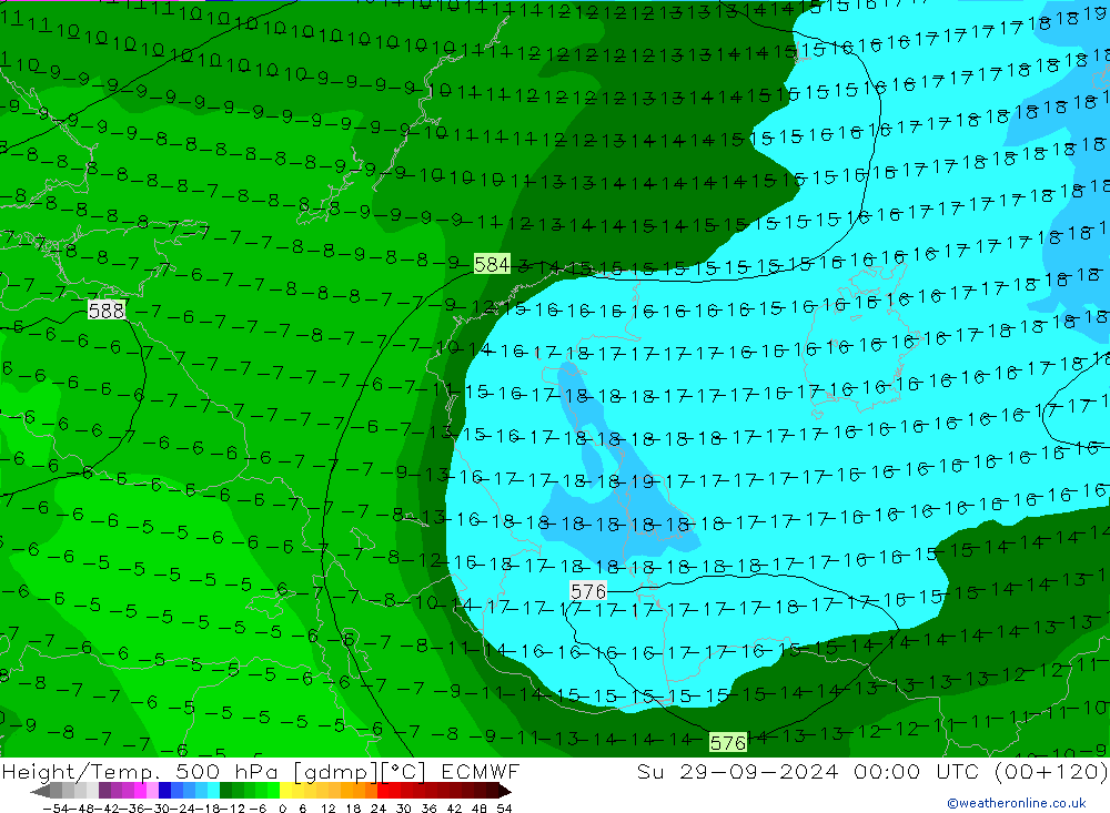 Z500/Rain (+SLP)/Z850 ECMWF Su 29.09.2024 00 UTC