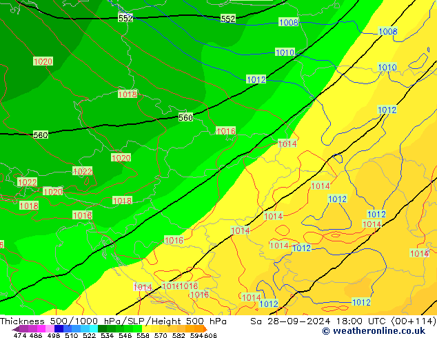 Thck 500-1000hPa ECMWF so. 28.09.2024 18 UTC