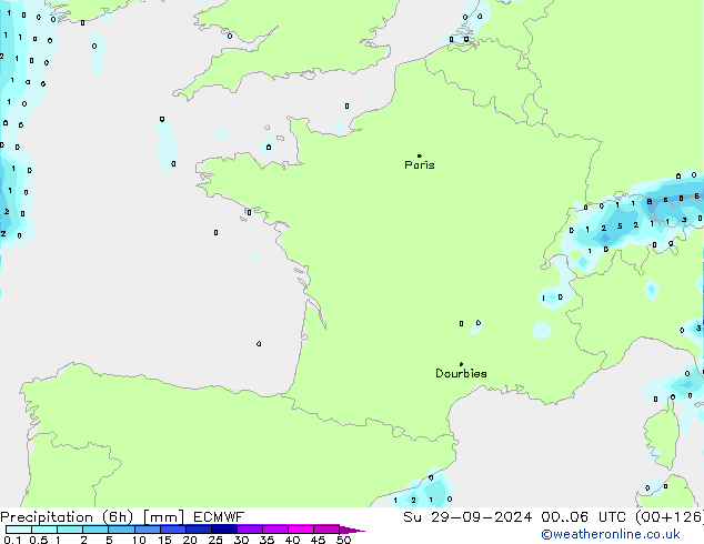 Z500/Rain (+SLP)/Z850 ECMWF dom 29.09.2024 06 UTC