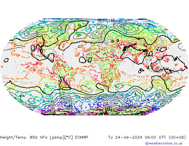 Z500/Rain (+SLP)/Z850 ECMWF Tu 24.09.2024 06 UTC