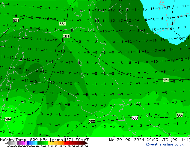 Z500/Regen(+SLP)/Z850 ECMWF ma 30.09.2024 00 UTC