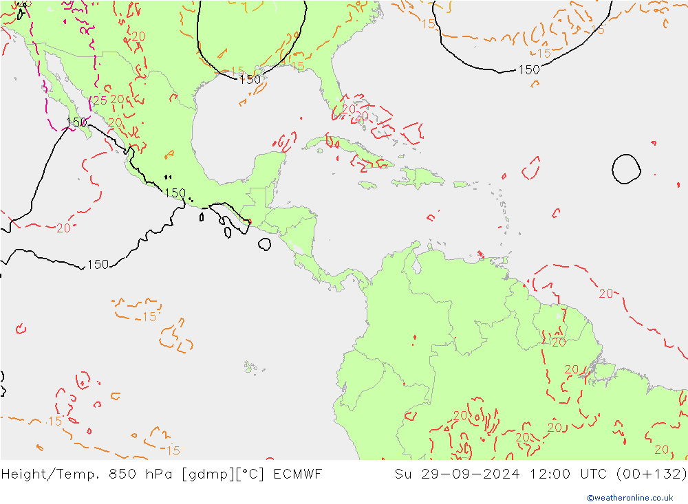 Z500/Rain (+SLP)/Z850 ECMWF Su 29.09.2024 12 UTC