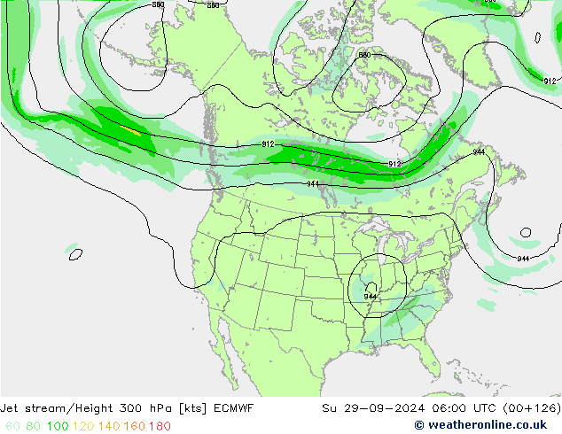 Prąd strumieniowy ECMWF nie. 29.09.2024 06 UTC