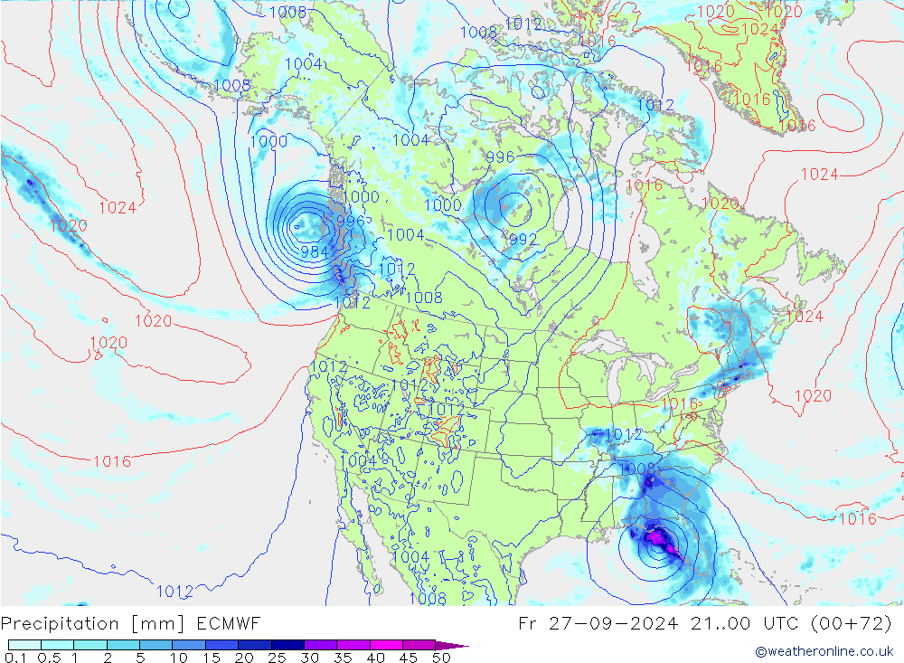 precipitação ECMWF Sex 27.09.2024 00 UTC