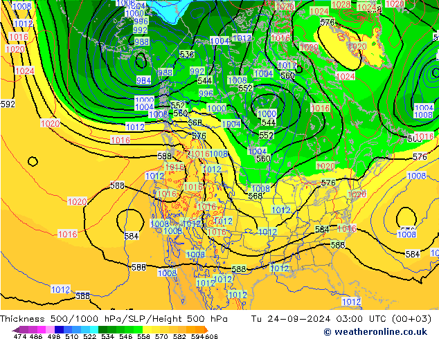 Dikte 500-1000hPa ECMWF di 24.09.2024 03 UTC