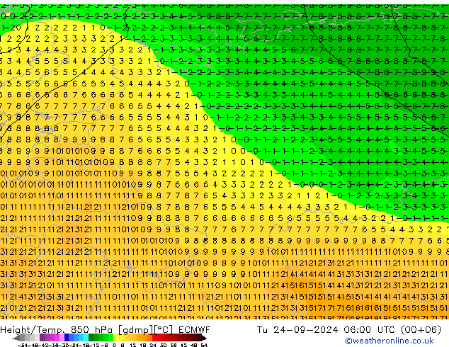 Z500/Rain (+SLP)/Z850 ECMWF mar 24.09.2024 06 UTC