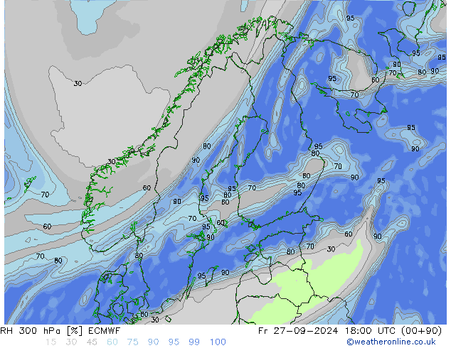 300 hPa Nispi Nem ECMWF Cu 27.09.2024 18 UTC