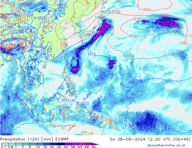  (12h) ECMWF  28.09.2024 00 UTC