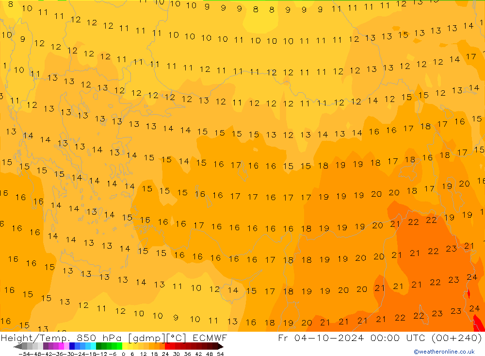 Z500/Rain (+SLP)/Z850 ECMWF Fr 04.10.2024 00 UTC