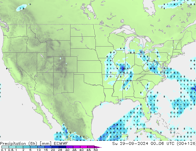 Z500/Rain (+SLP)/Z850 ECMWF Su 29.09.2024 06 UTC