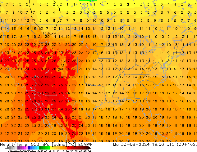 Z500/Rain (+SLP)/Z850 ECMWF lun 30.09.2024 18 UTC