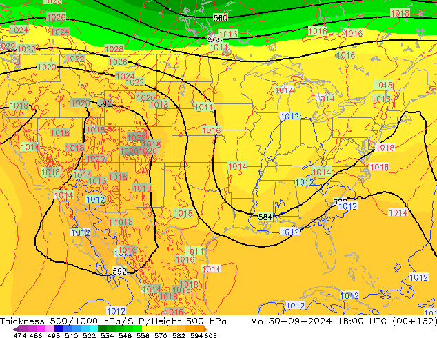 Thck 500-1000hPa ECMWF lun 30.09.2024 18 UTC