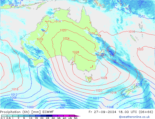 Z500/Rain (+SLP)/Z850 ECMWF Fr 27.09.2024 00 UTC