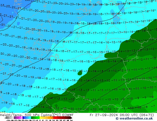 Z500/Rain (+SLP)/Z850 ECMWF pt. 27.09.2024 06 UTC