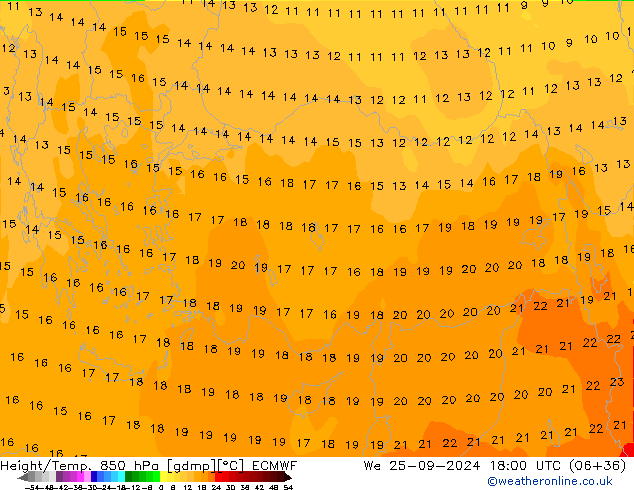 Z500/Rain (+SLP)/Z850 ECMWF Qua 25.09.2024 18 UTC