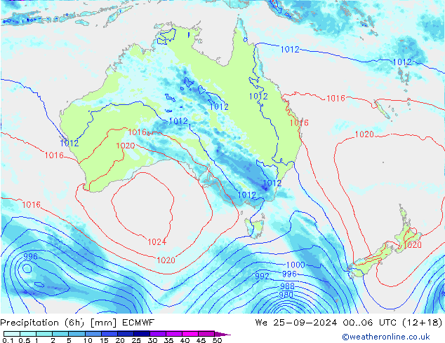 Z500/Rain (+SLP)/Z850 ECMWF St 25.09.2024 06 UTC