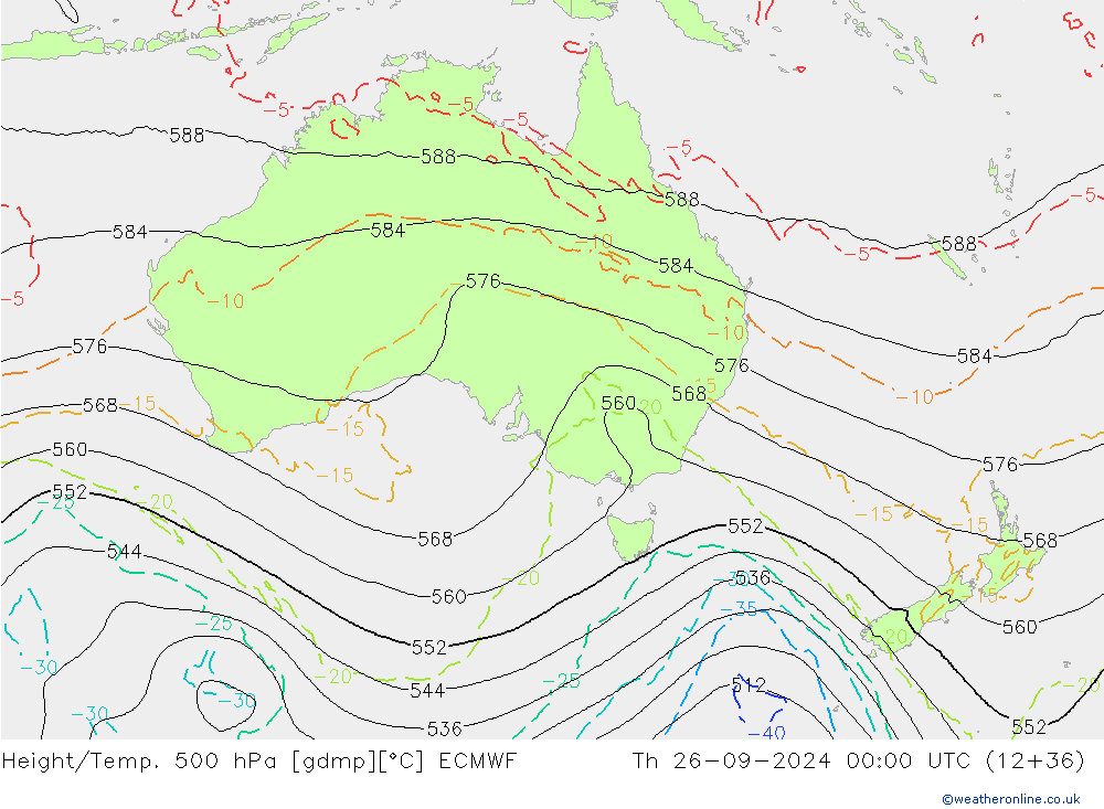 Z500/Regen(+SLP)/Z850 ECMWF do 26.09.2024 00 UTC