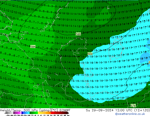 Z500/Rain (+SLP)/Z850 ECMWF Вс 29.09.2024 12 UTC