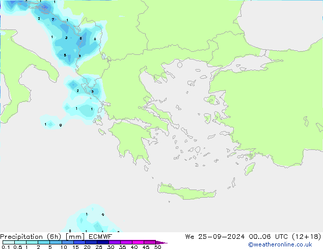 Z500/Rain (+SLP)/Z850 ECMWF We 25.09.2024 06 UTC