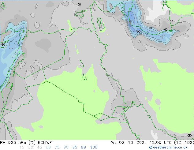 RV 925 hPa ECMWF wo 02.10.2024 12 UTC