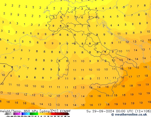 Z500/Rain (+SLP)/Z850 ECMWF Su 29.09.2024 00 UTC