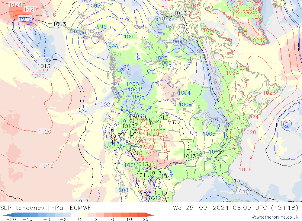 tendencja ECMWF śro. 25.09.2024 06 UTC