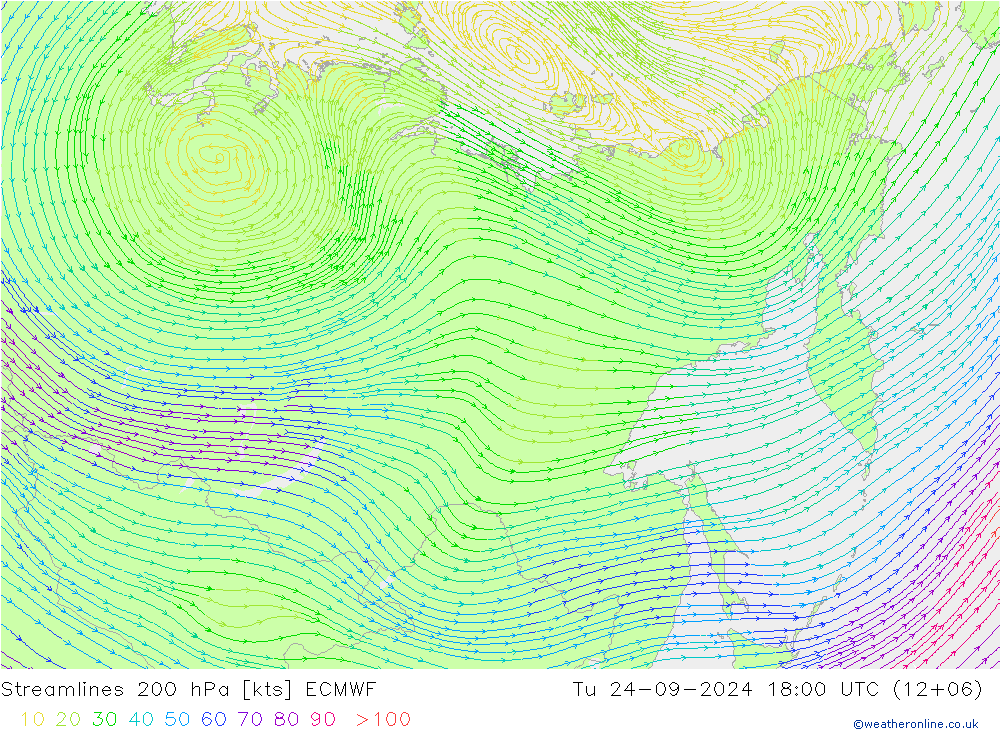 Rüzgar 200 hPa ECMWF Sa 24.09.2024 18 UTC