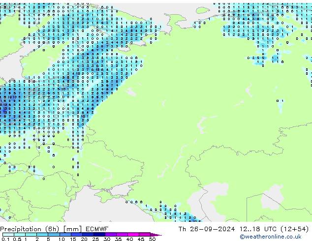 Z500/Rain (+SLP)/Z850 ECMWF Th 26.09.2024 18 UTC