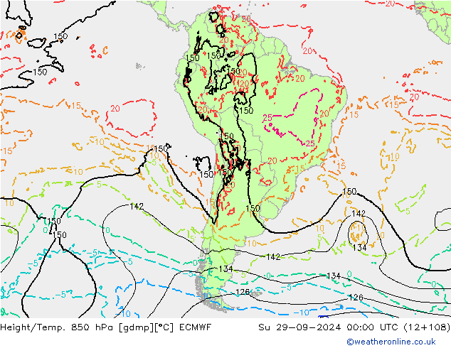 Z500/Rain (+SLP)/Z850 ECMWF Su 29.09.2024 00 UTC