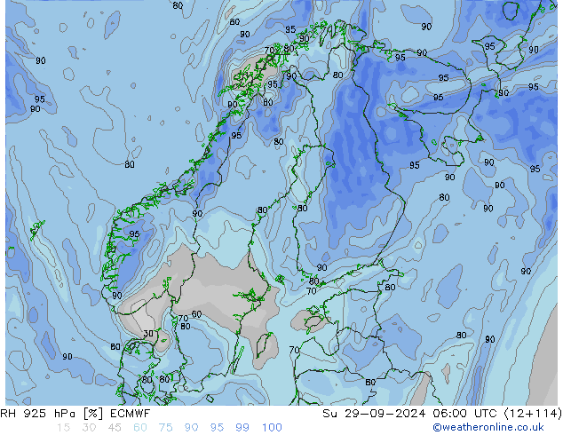 925 hPa Nispi Nem ECMWF Paz 29.09.2024 06 UTC