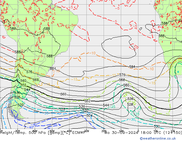 Z500/Rain (+SLP)/Z850 ECMWF Seg 30.09.2024 18 UTC