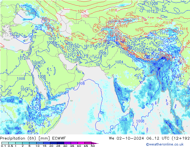 Z500/Regen(+SLP)/Z850 ECMWF wo 02.10.2024 12 UTC