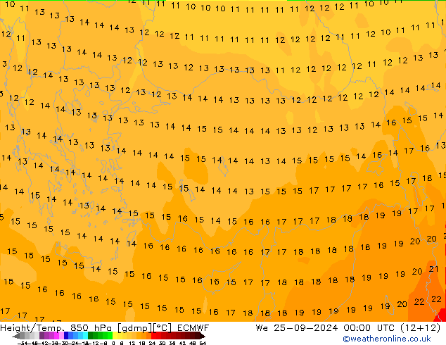 Z500/Rain (+SLP)/Z850 ECMWF ср 25.09.2024 00 UTC