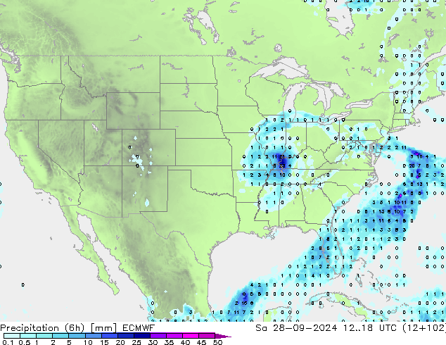 Z500/Rain (+SLP)/Z850 ECMWF  28.09.2024 18 UTC