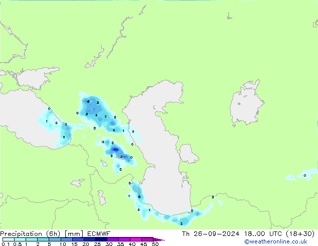 Z500/Rain (+SLP)/Z850 ECMWF  26.09.2024 00 UTC