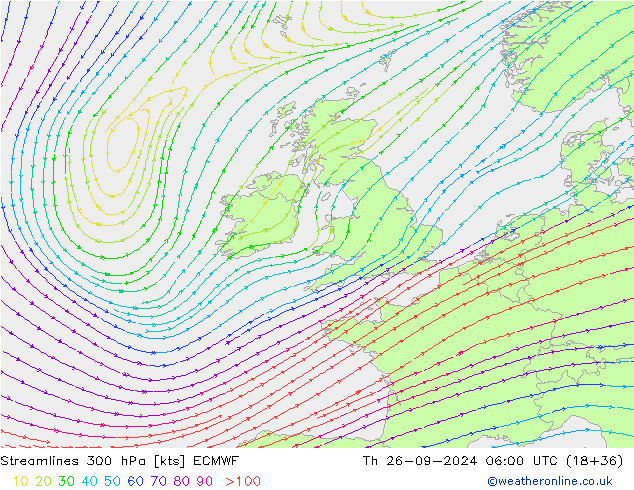  300 hPa ECMWF  26.09.2024 06 UTC