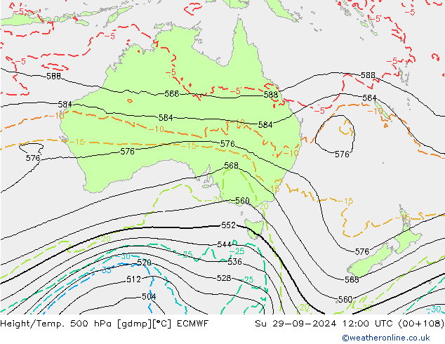 Z500/Rain (+SLP)/Z850 ECMWF So 29.09.2024 12 UTC