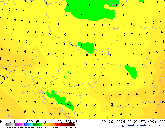 Z500/Rain (+SLP)/Z850 ECMWF pon. 30.09.2024 06 UTC